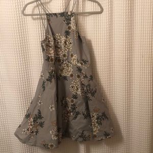 blue a-line charlotte russe dress